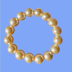 Vintage Large Faux Pearl Elastic Band Bracelet